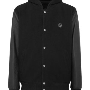 Bomberjacke Leder Ärmel