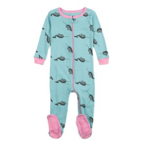 Kinder mit Füßen Baumwolle Pyjamas Wal
