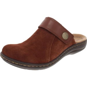 Laurieann Strap Leder gepolsterter Slip auf Clogs