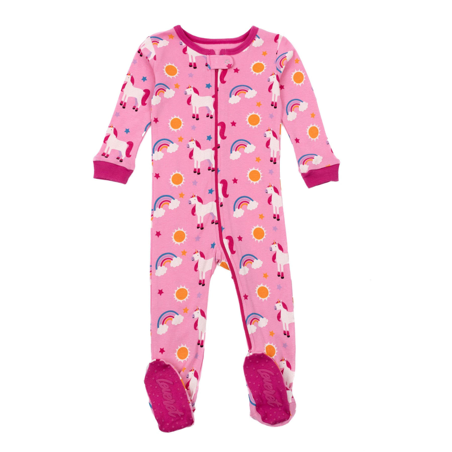 Kinder Fuß Baumwolle Pyjamas Einhorn Regenbogen