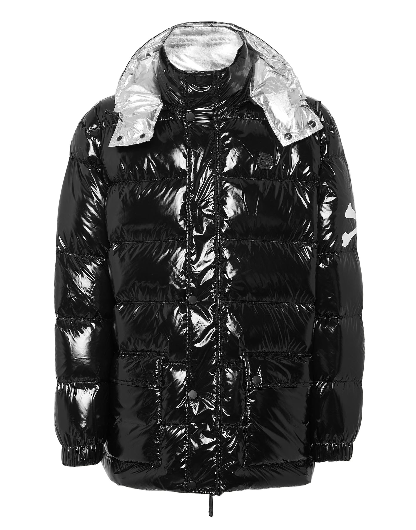 Nylonpuffer Jacke Totenkopf & Knochen 7676514598972