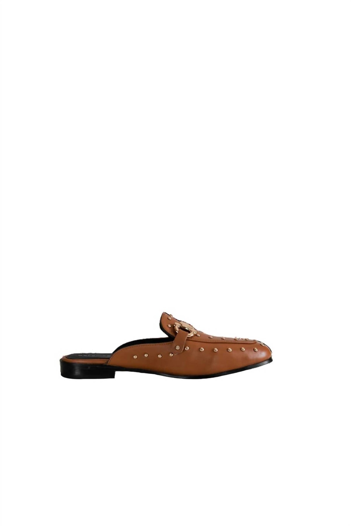 Damen Romee Premium Leder Mules in Camel