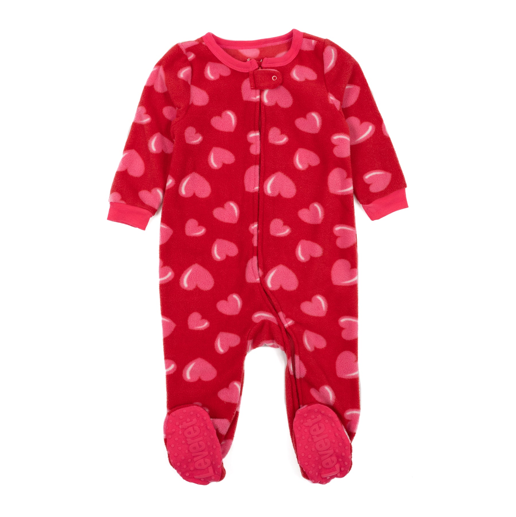 Kinderfüße Fleece Pyjamas Herz