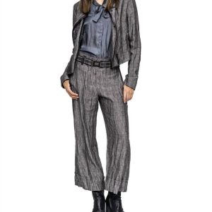 Cullotte Stripe Hose in grau