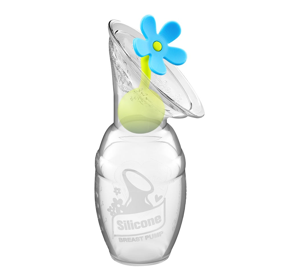 Haakaa Gen 1 Silikon Milchpumpe 4 oz und Silikon Blumenstopper Set