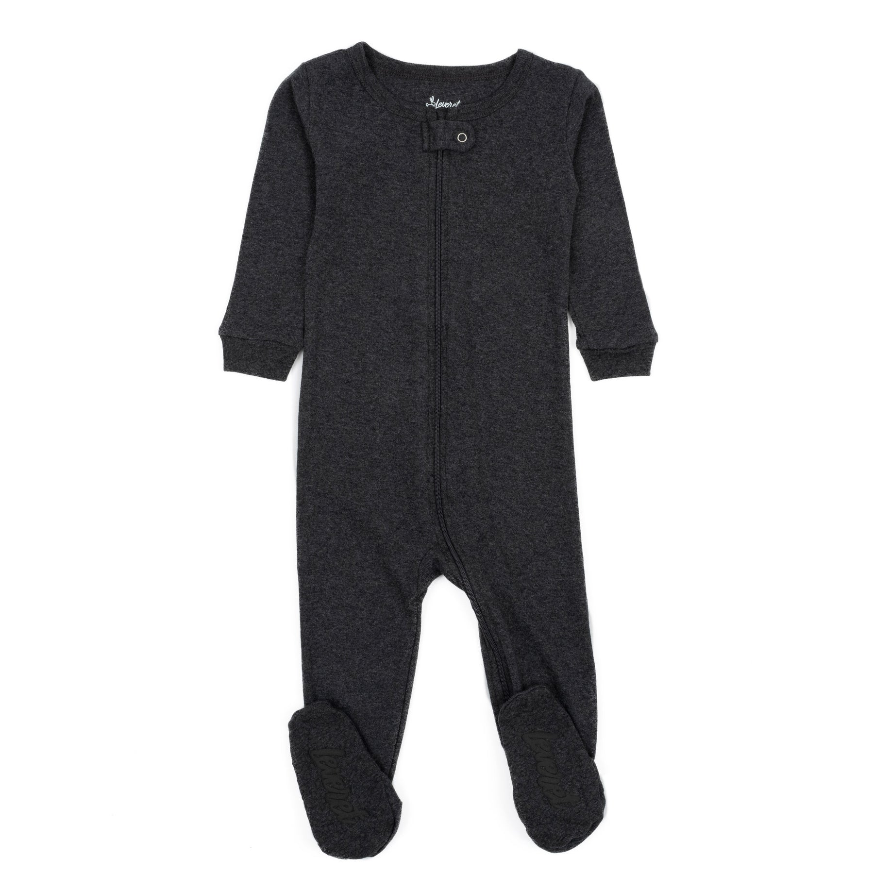 Kinder Fuß Baumwolle Pyjamas Neutrale Volltonfarbe