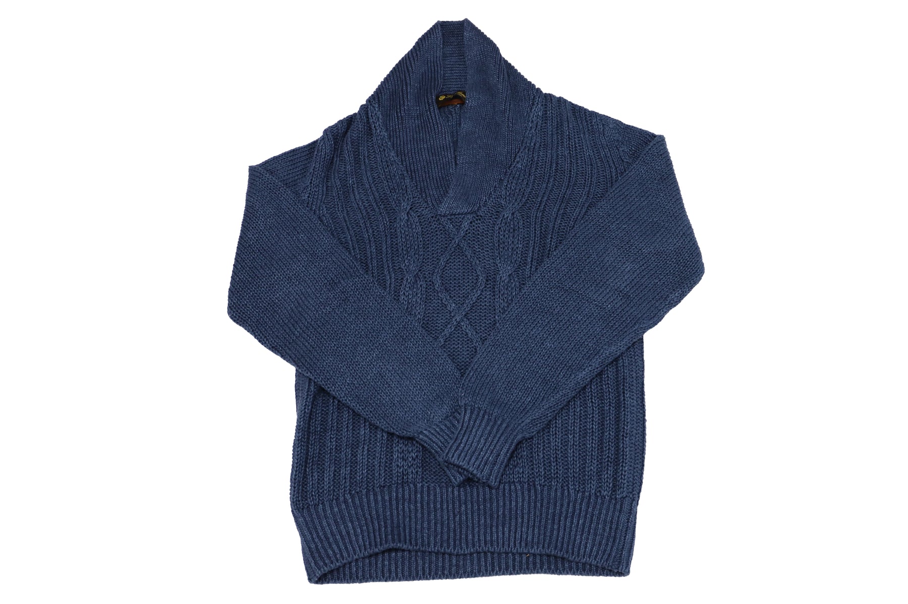 Loro Piana Strickpullover mit V-Ausschnitt und Rippenmuster in Blau