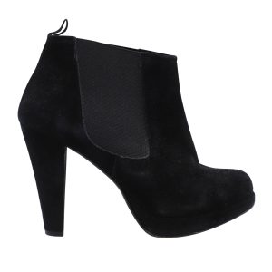 Ganni Fiona Chelsea Stiefeletten in schwarz Veloursleder 7766494707772