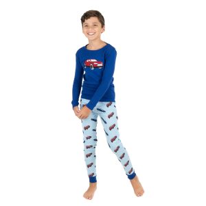 Kinder zwei Stück Baumwolle Pyjamas Auto