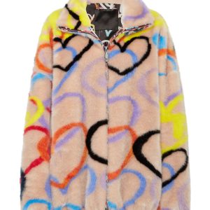 Eco Fur Jacke Herz 7676519350332