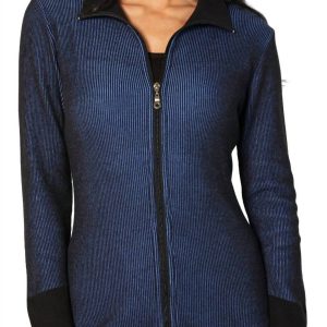 Two Tone Strickjacke mit Rippenmuster im Kadett