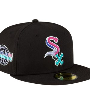 New Era Chicago weiß sox polar lights 59FIFTY eingebaut fuchsia uv 60296495 7676491169852