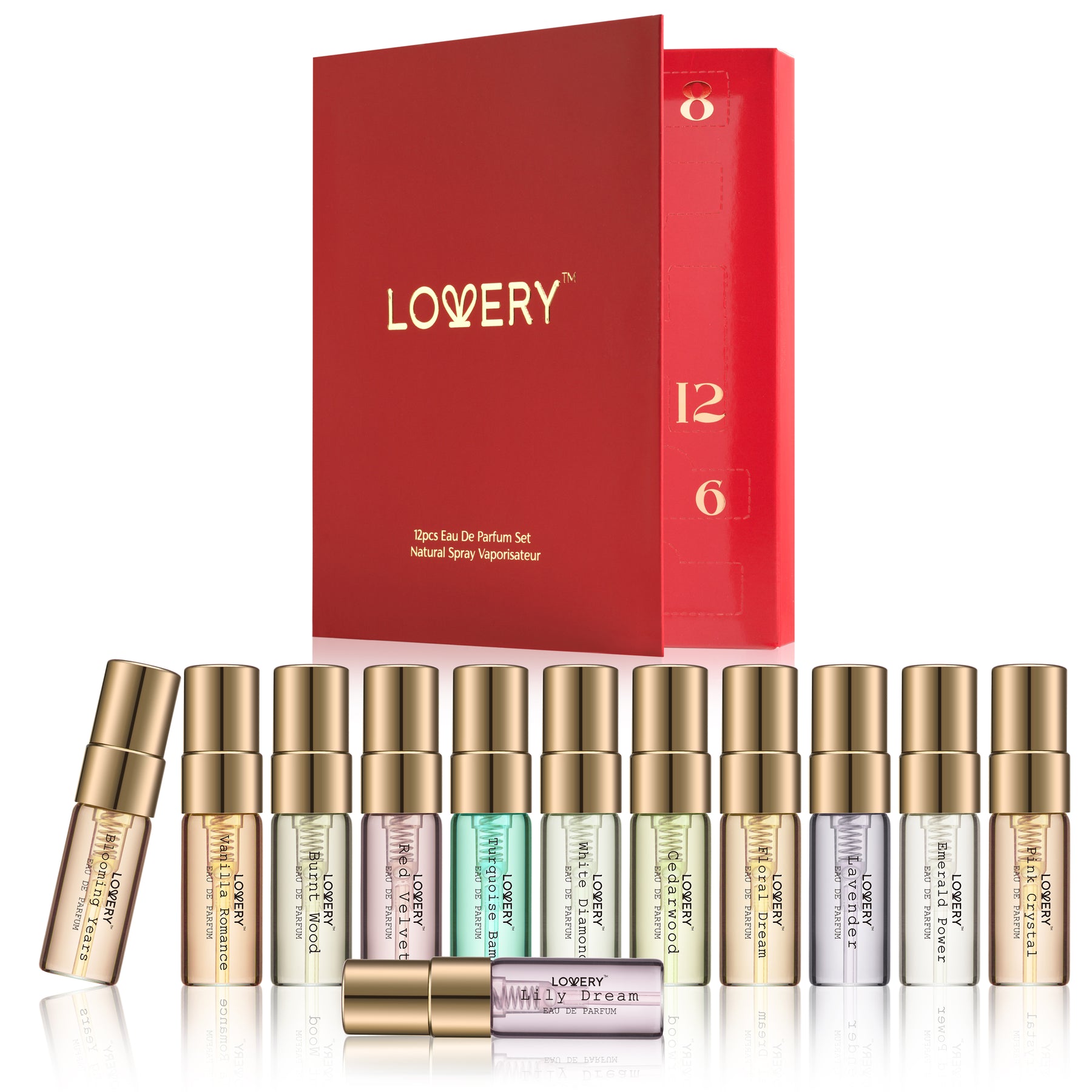 12 Days of Glow, 12-tlg. Verschiedene Sampler Reise Parfüm Geschenkset