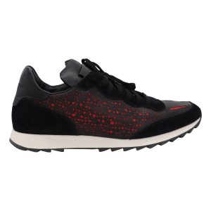 Alexander Mcqueen Larry Sneaker aus Veloursleder mit schwarzem Muster