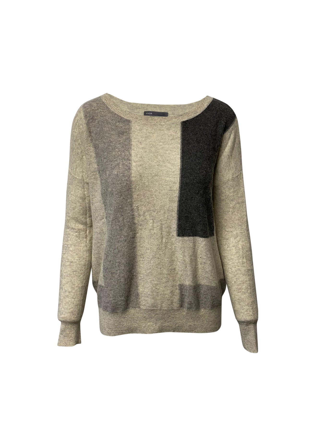 Vince Colorblock Pullover aus mehrfarbigem Kaschmir