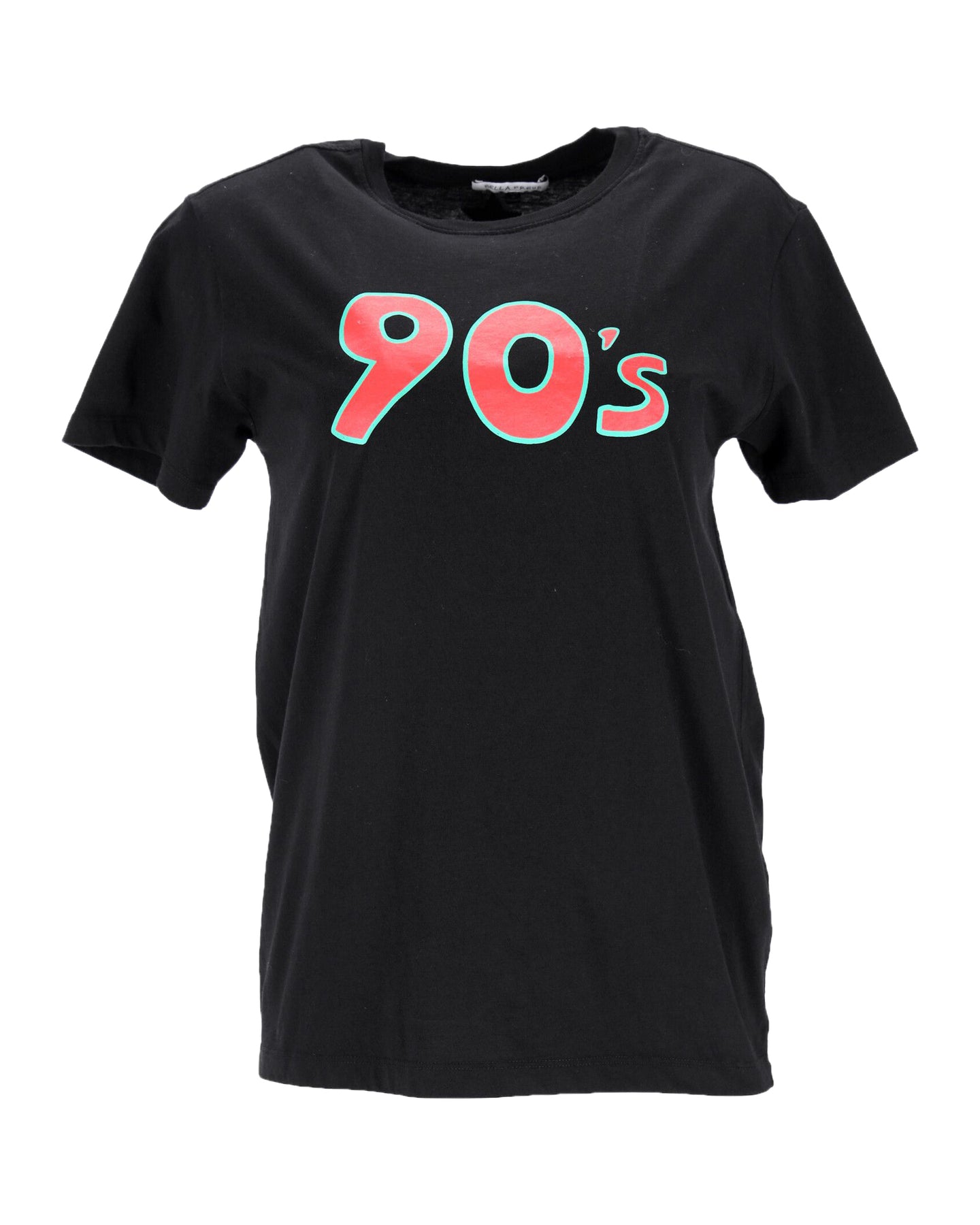 Bella Freud 90er Jahre T-Shirt aus schwarzer Baumwolle