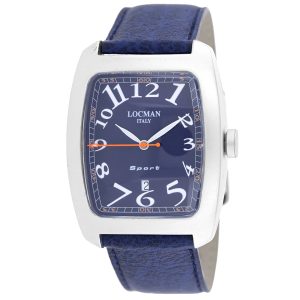 Locman Damen klassische blaue Zifferblatt Armbanduhr 7766316974140
