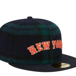 New Era New York Mets plaid 59FIFTY ausgestattet – grün/Marineblau 7676489662524