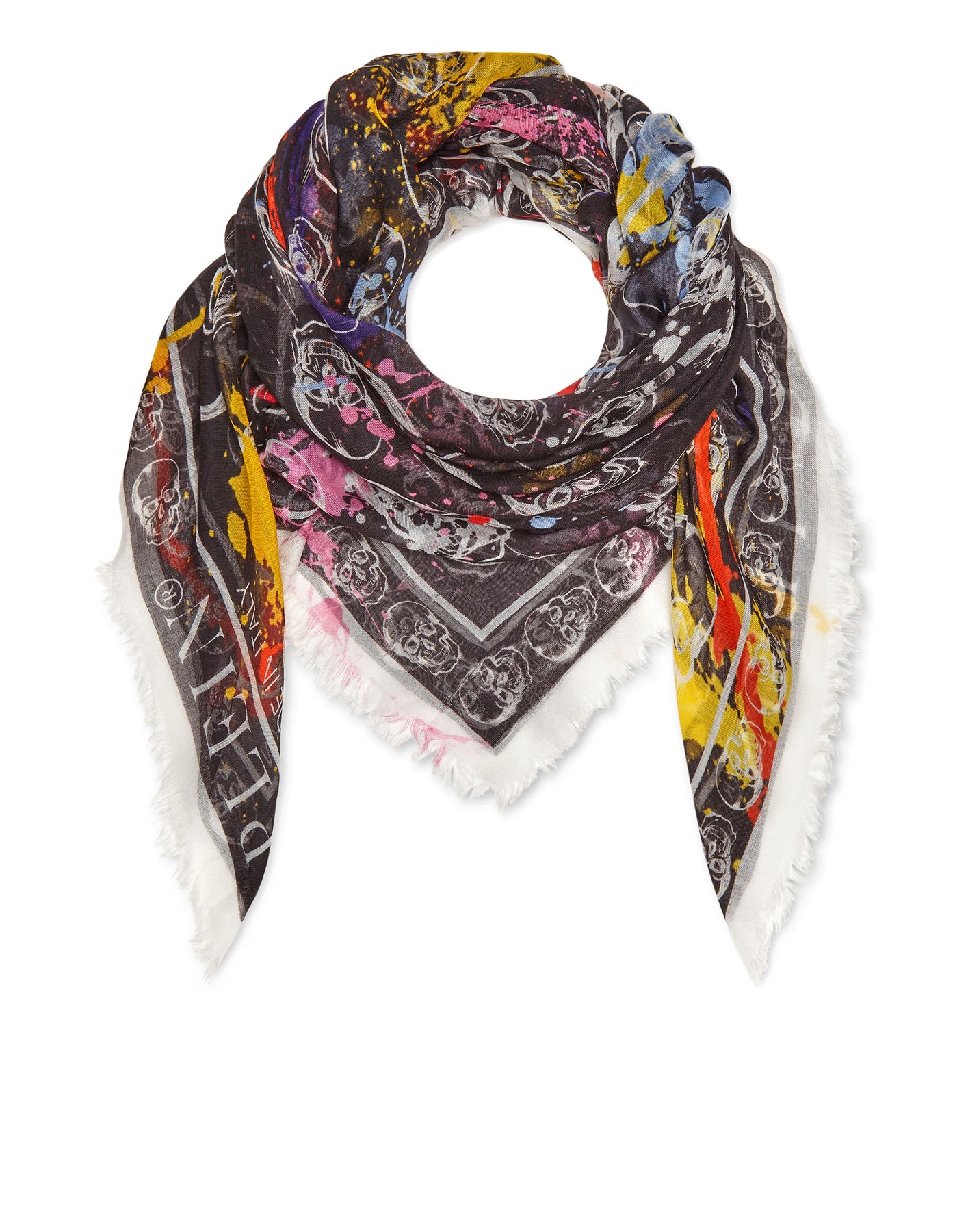 Pashmina Schal 140×140 Dripping Skull