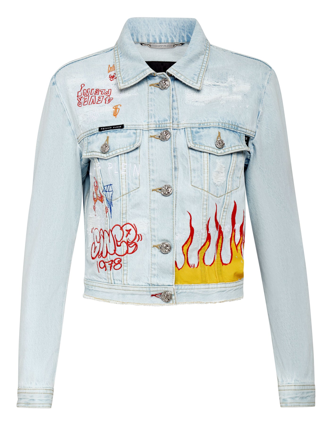 Denim Jacke Graffiti