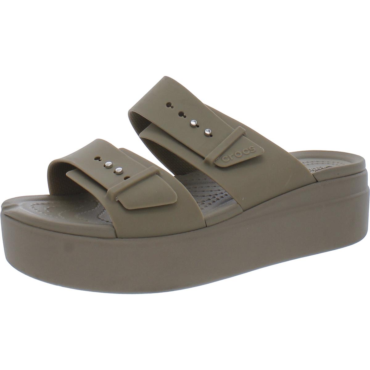 Schwarze Leder Pumps von Brooklyn Buckle – Keilsandalen