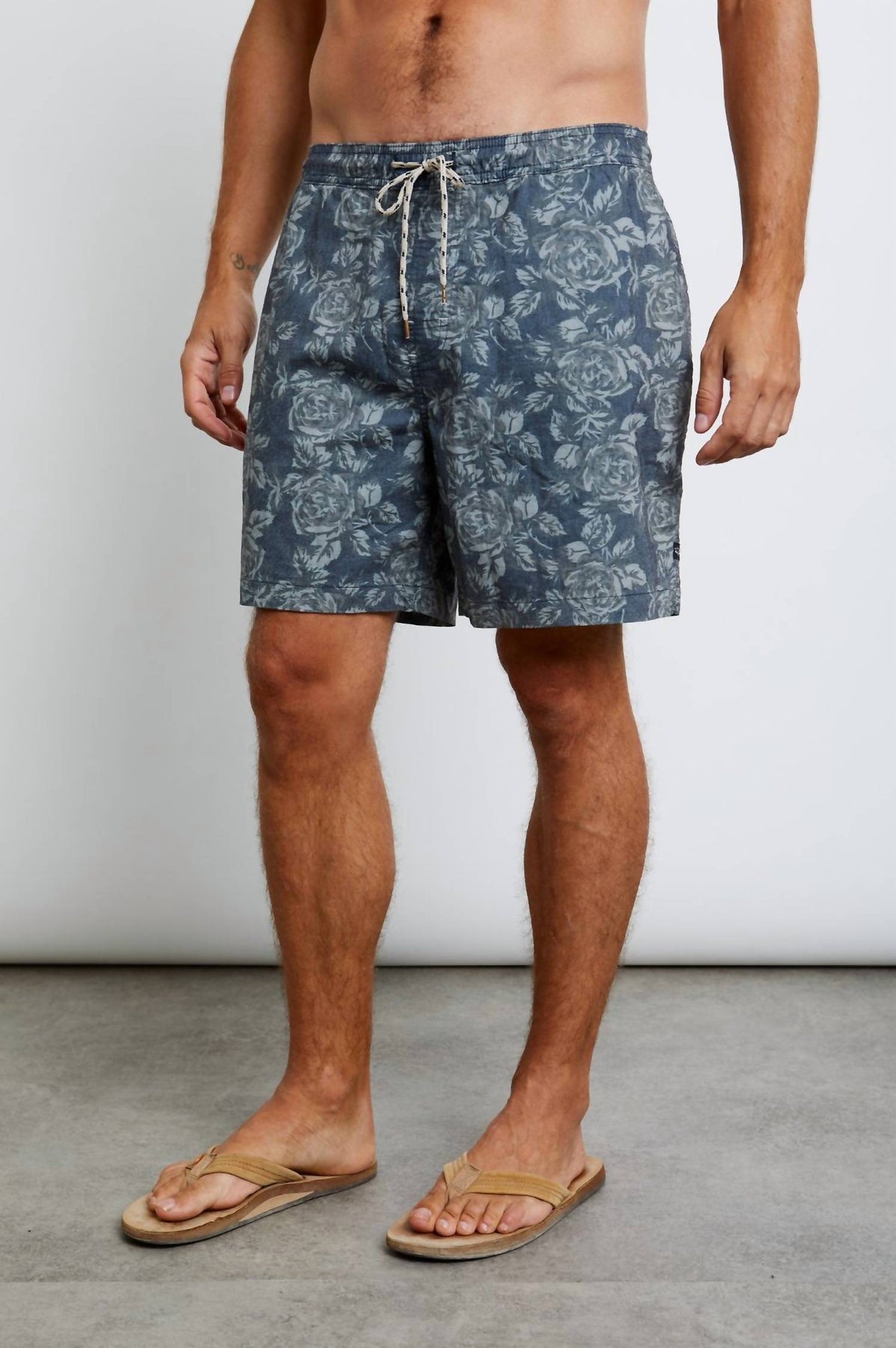 Kian Badeshort in Anthrazit Rose
