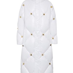lange puffer Jacke Nylon glänzend 7676512960572
