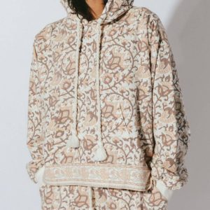 Jaidev Hoodie im griechischen Blockdruck