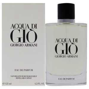 Acqua Di Gio von Giorgio Armani for Men – 4.2 oz Eau de Parfum Spray (nachfüllbar)