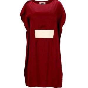 MM6 Maison Margiela Mini-Kleid in burgunderacetat 7766517317692