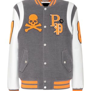 College Jacke Hirsch Leder Ärmel Patches 7676516991036