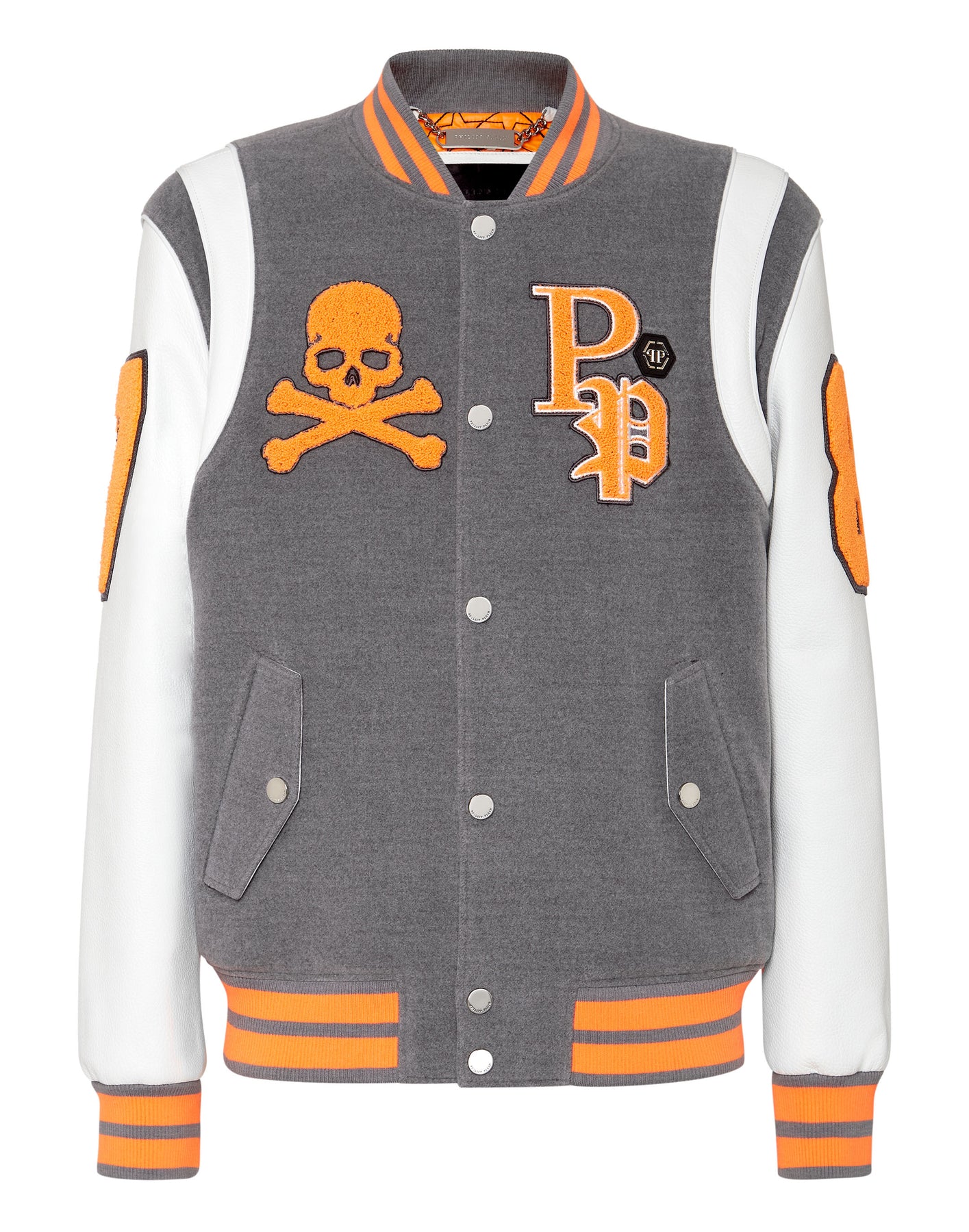 College Jacke Hirsch Leder Ärmel Patches