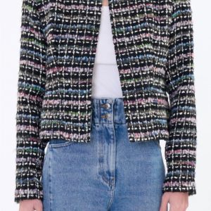 Juane Jacke in schwarz multico