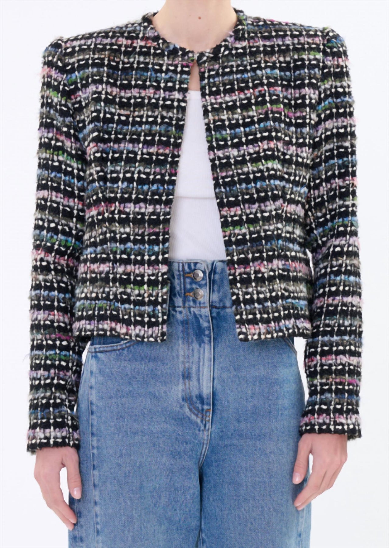 Juane Jacke in Schwarz Multico