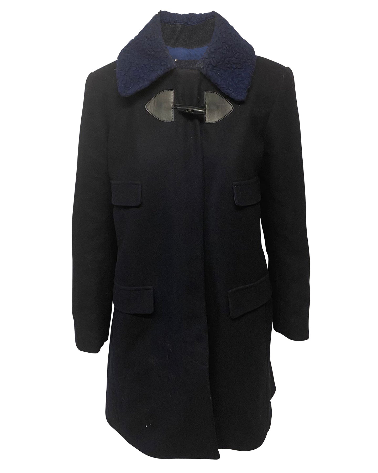 Siehe Chloe Wintermantel aus marineblauem Polyester