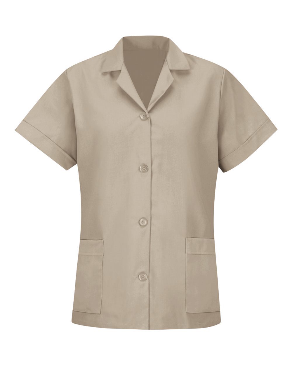 Rote Kap Damen locker Fit Kurzarm-Taste Smock