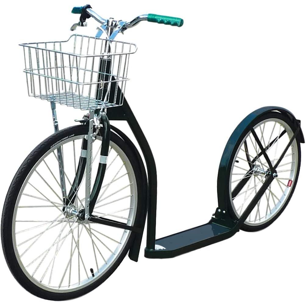Amish-Made Deluxe Kick Scooter Bike, 24′′ Vorderrad 20′′ Hinterrad, Erwachsene Größe