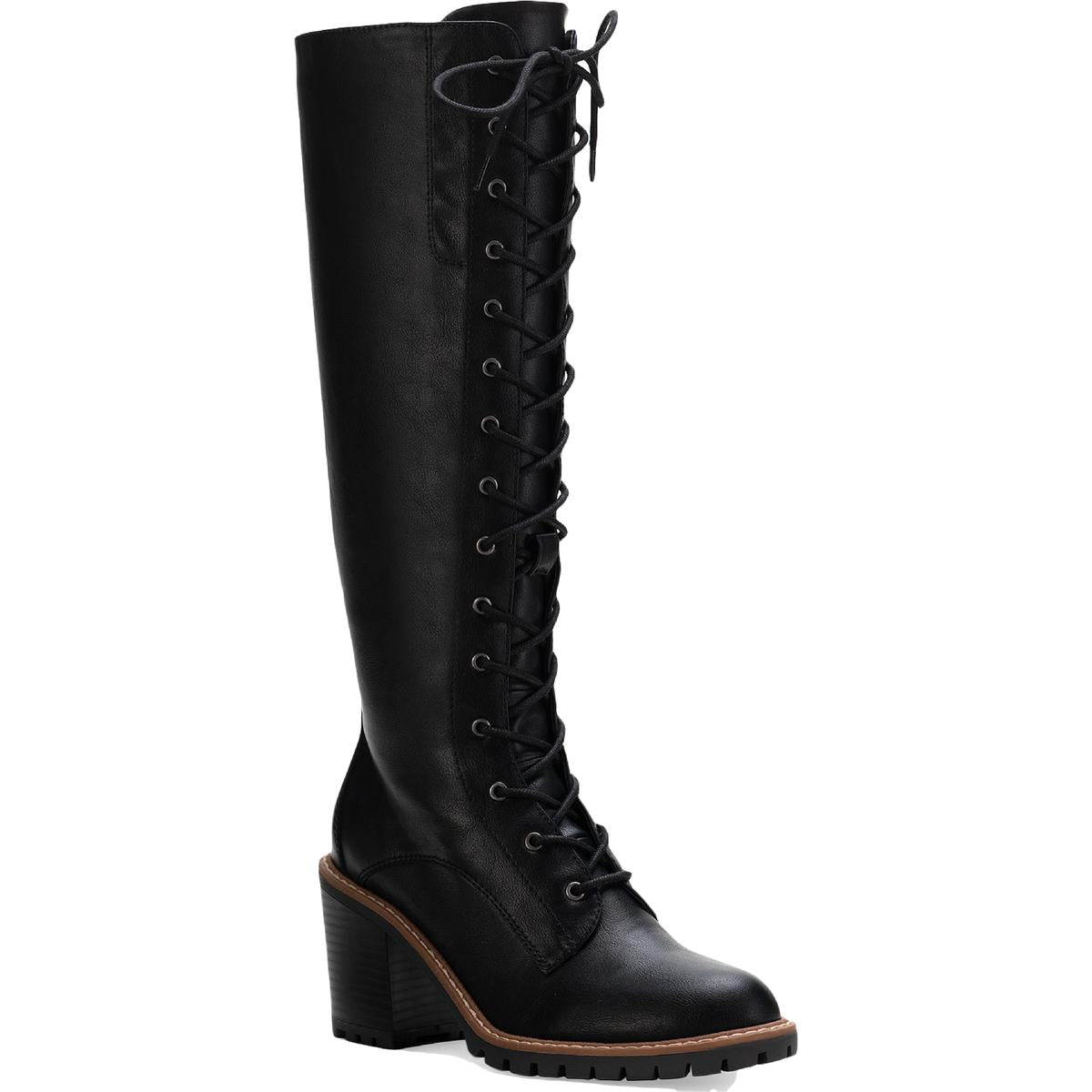 Schwarze Leder Pumps von Eleanor Imitat – Stiefel