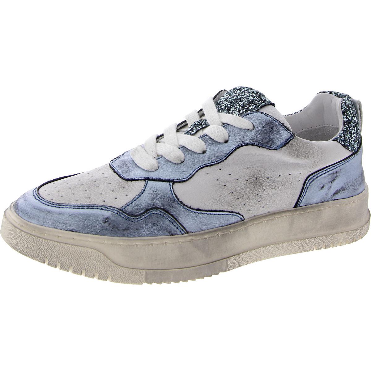 Medaille Leder Glitzer Casual und Mode Turnschuhe