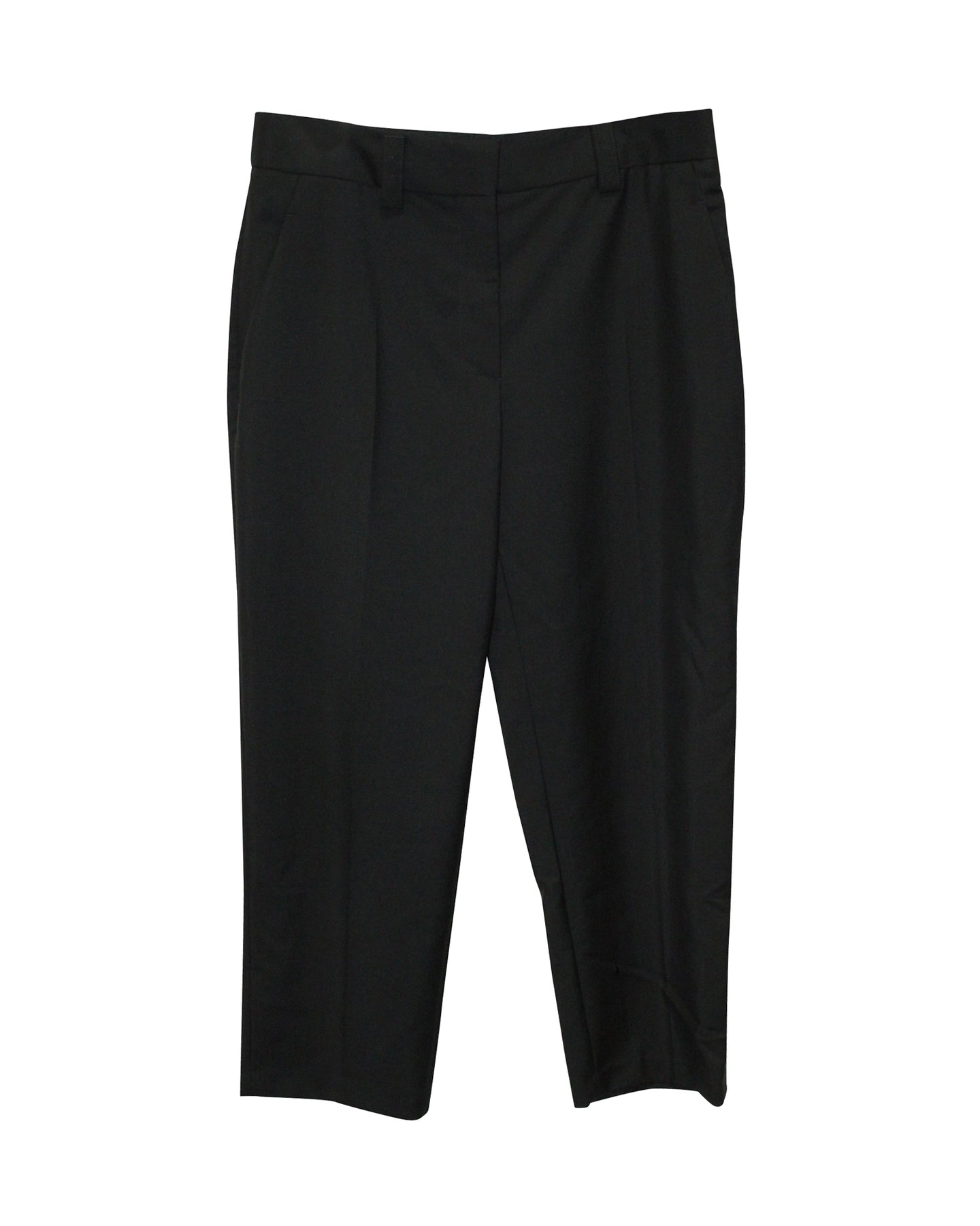 Acne Studios Gerade geschnittene Hose aus schwarzem Wollgemisch