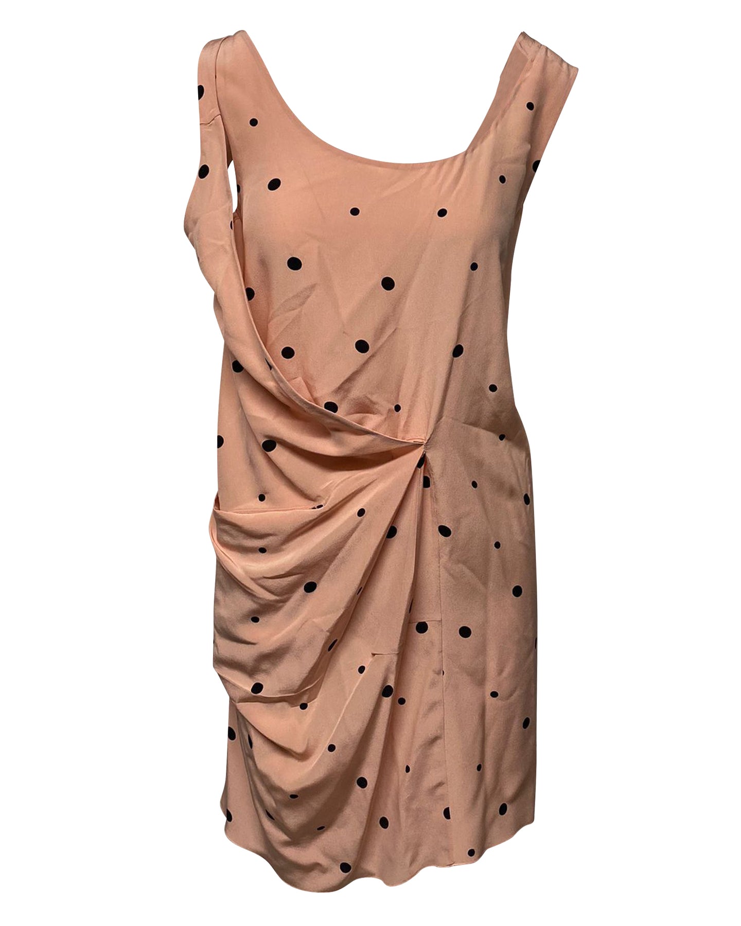 Marni Polka Dot Kleid aus rosa Seide