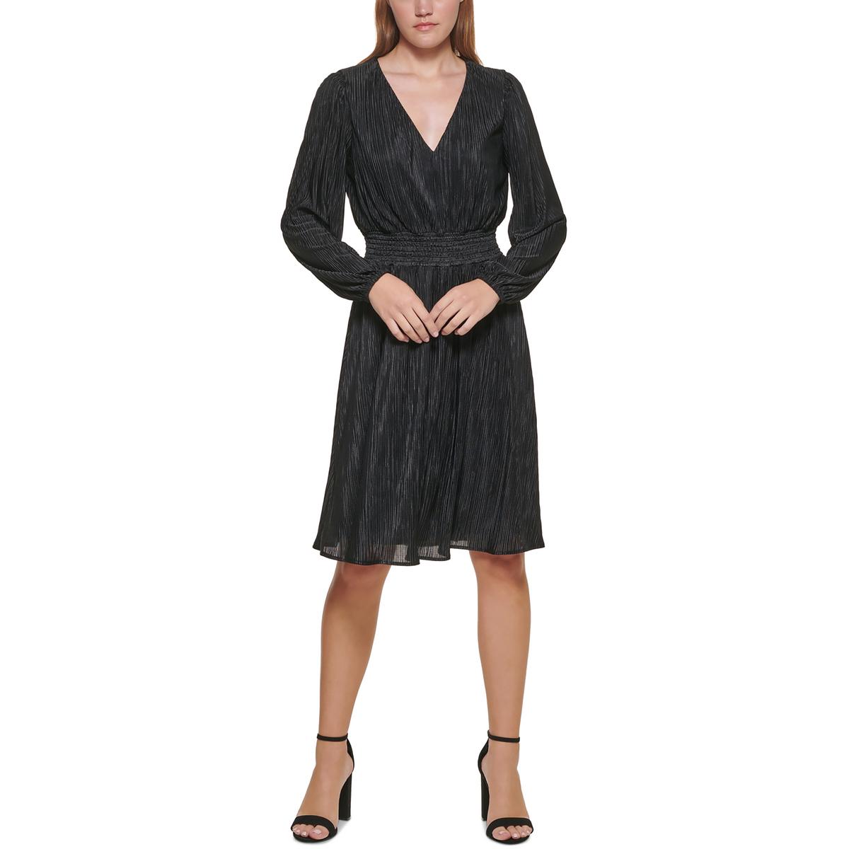Chiffon Smocked Mantel Kleid