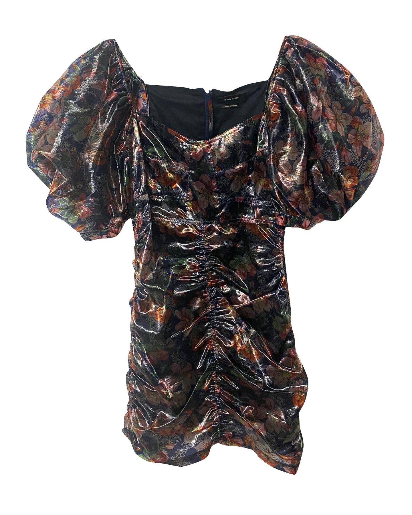 Isabel Marant Puff Ärmel Kleid aus mehrfarbigem Polyester