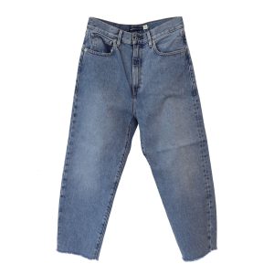 Levi’s Barrel Cropped Jeans aus blauer Baumwolle Denim 7766498115644
