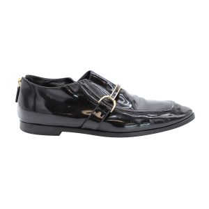 Stella McCartney Morgana Loafer aus schwarzem Lackleder