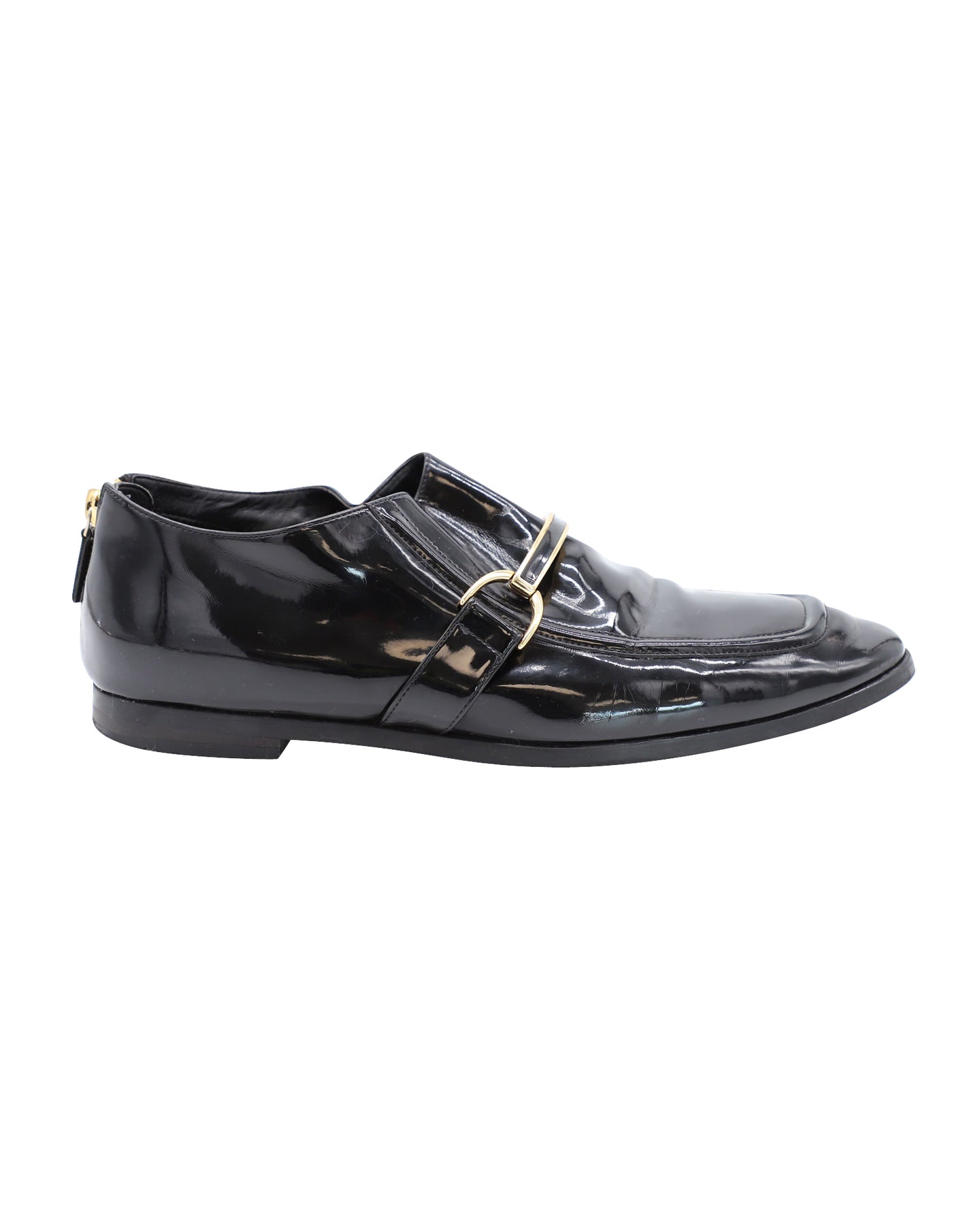 Stella McCartney Morgana Loafer aus schwarzem Lackleder