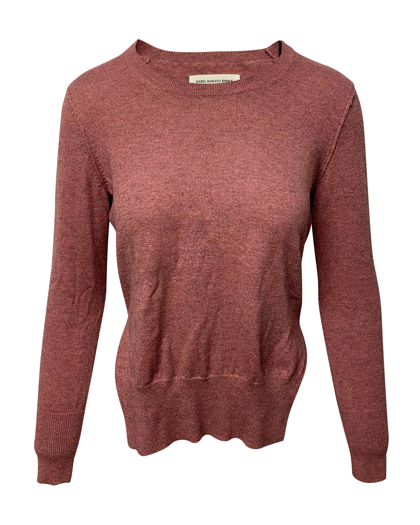 Isabel Marant Étoile Seitenschlitz-Pullover aus rosa Baumwolle