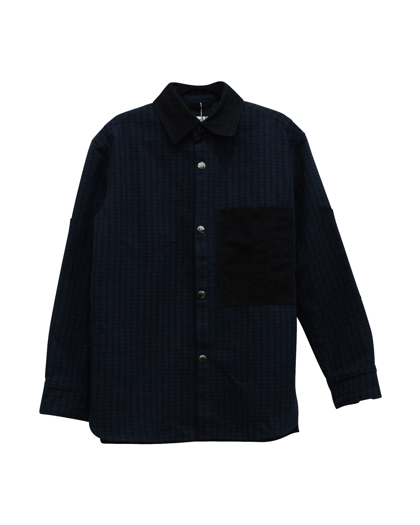 Acne Studios Hemd mit Karomuster in Marineblauer Wolle