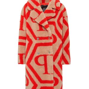 Eco Fur Langmantel Monogramm 7676520562748