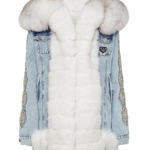 Denim Jacke Kristall Kabel 7676521381948
